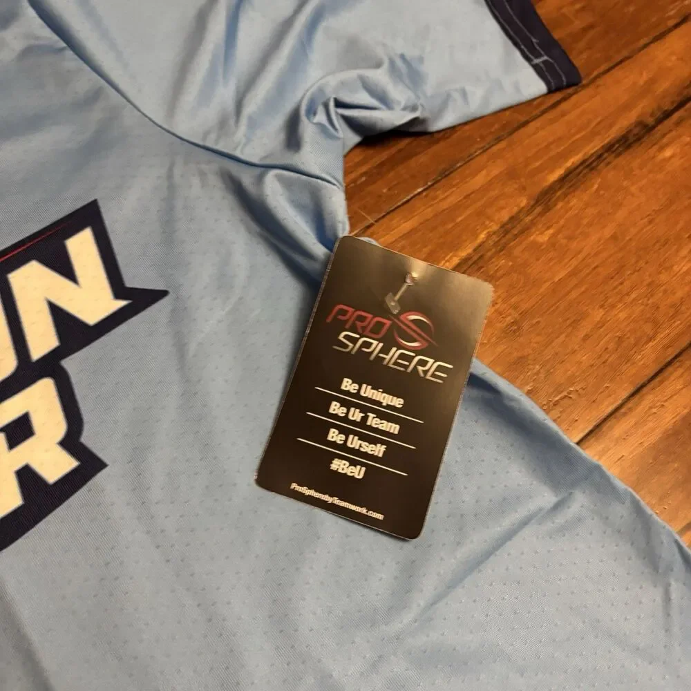 WWE Elimination Chamber Blue Jersey Toronto 25 ProSphere Mens Large NWT